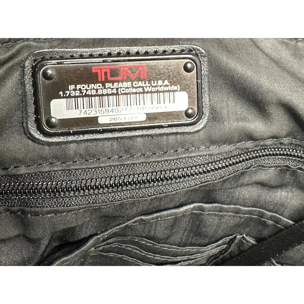 Tumi Black Ballistic Nylon Laptop Briefcase Messenger Bag‎ Business Travel